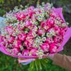 tulipany z rumiankiem