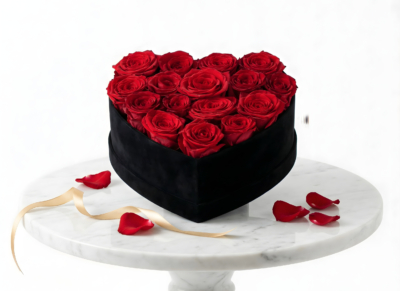 Flowebox Ognista Miłość z czerwonych różKwiaciarnia Warszawa