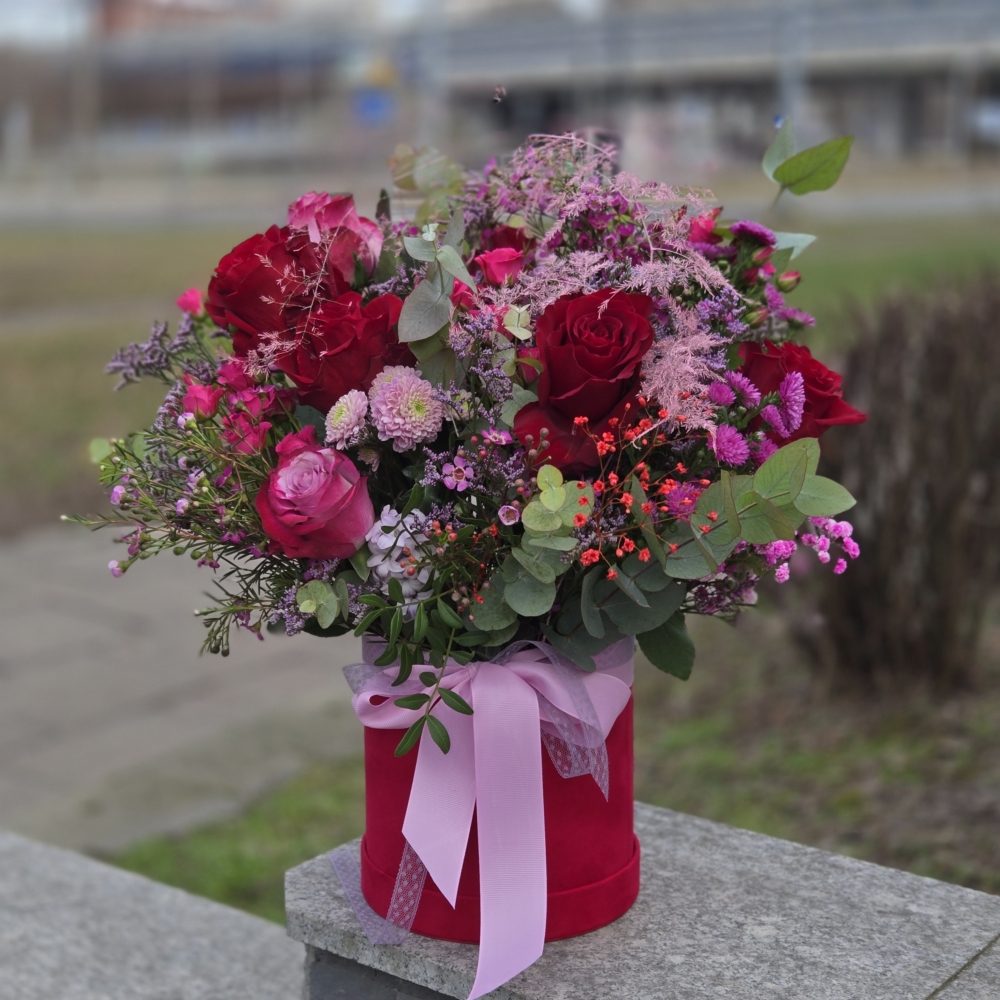 flowerbox AmourKwiaciarnia Kwiatowe Królestwo Warszawa