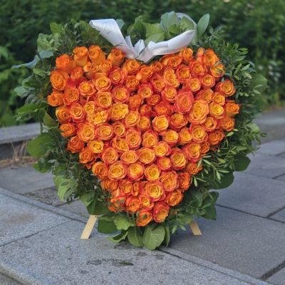 pomarańczowe sercePoczta Kwiatowa Warszawa