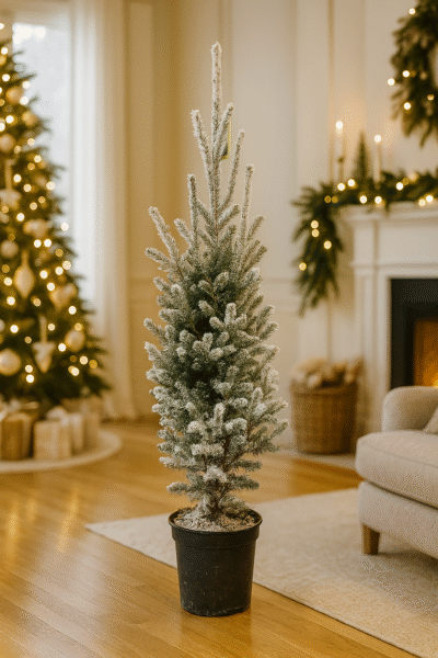 choinka ośnieżonaPoczta Kwiatowa Warszawa