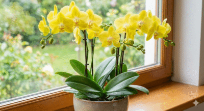 Żółty storczykKwiaciarnia Kwiatowe Królestwo Warszawa