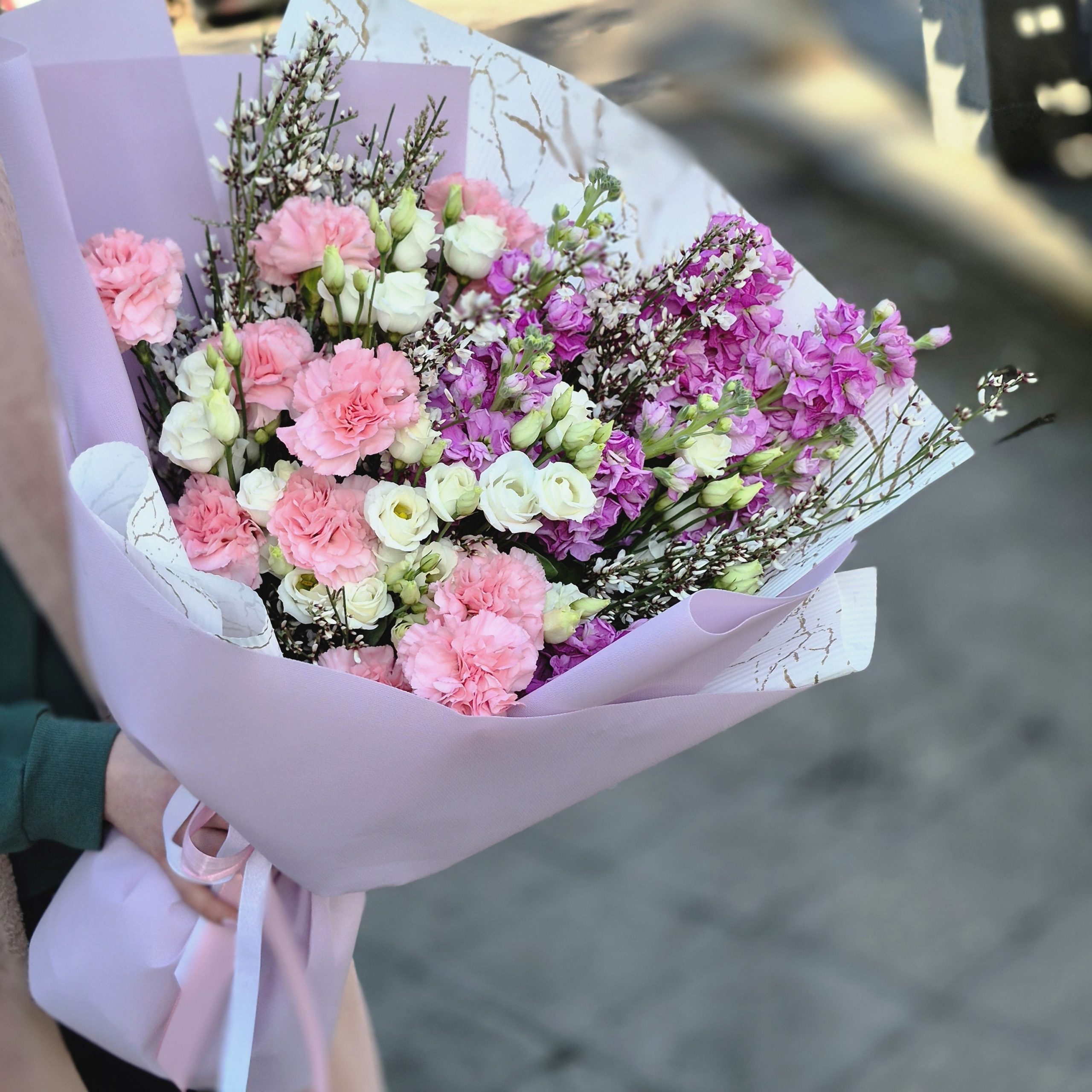 Bukiet "Różowa Sensacja"Kwiaty Warszawa