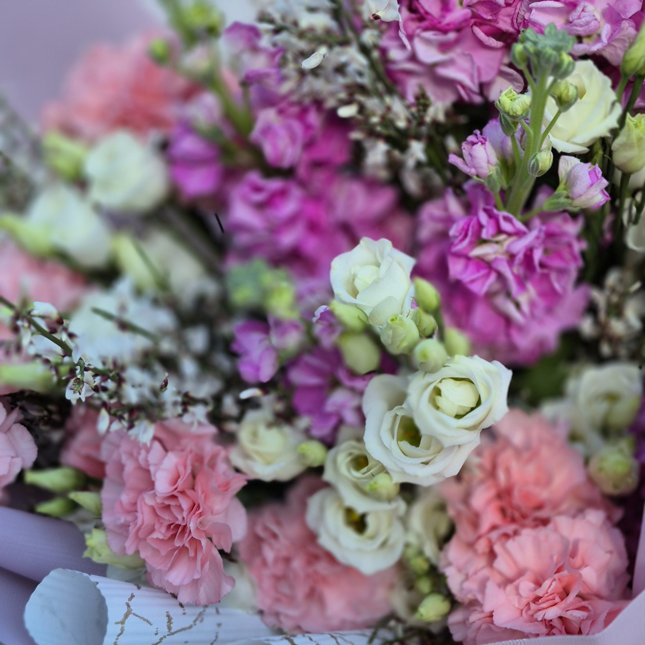 Bukiet "Różowa Sensacja"Kwiaciarnia Kwiatowe Królestwo Warszawa